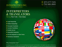 Tablet Screenshot of interpreters4depos.com